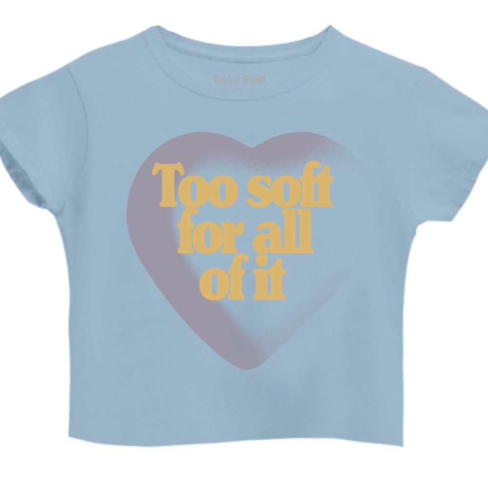 NWOT Too Soft For All of It Sweet Nothing Taylor Swift Midnights Baby Tee